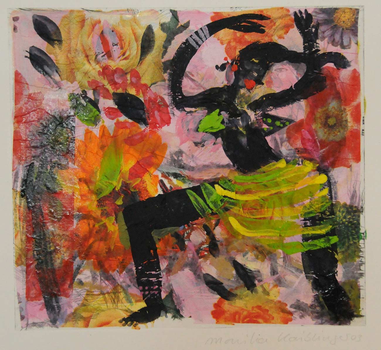 Hinterglas- und Papierarbeiten