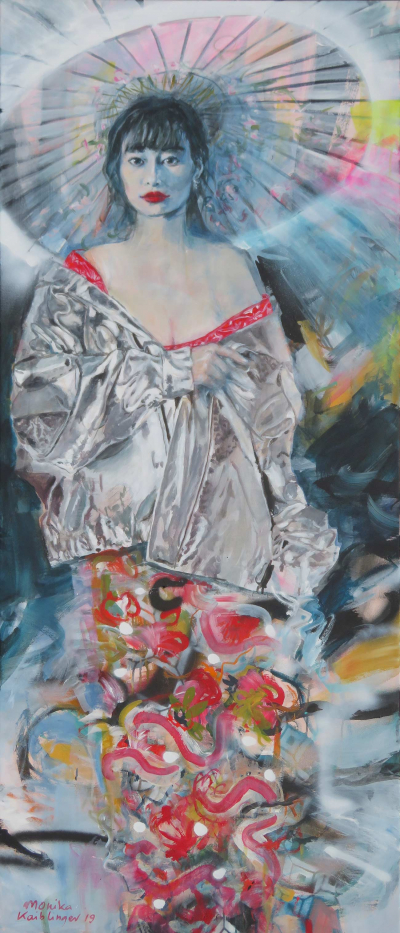 693 Geisha Mit Silberjacke 175x75 2019