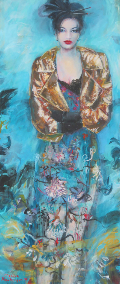 694 Geisha Mit Goldjacke 175x75 2019