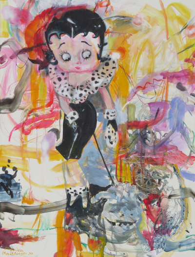 713 Betty Mit Hund 145x110 2020