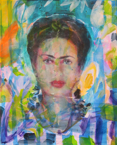 776 Frida Mit Blauen Streifen 50x40 2022
