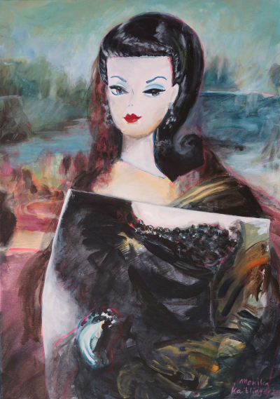 809a Mona Lisa Barbie 70x50 2023